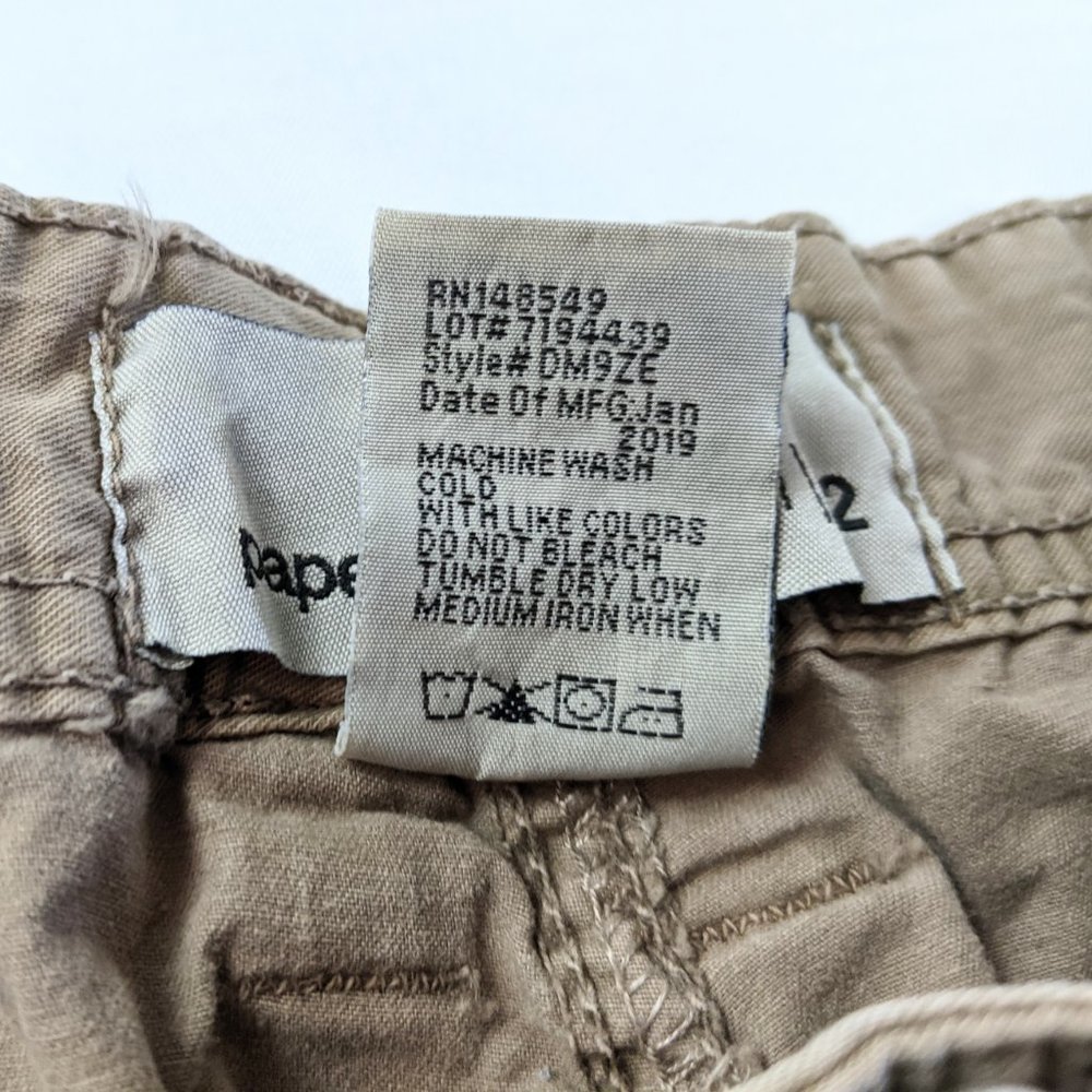 PaperDenim&Cloth Brown Drawstring Leg Cargo Shorts - Picture 5 of 8